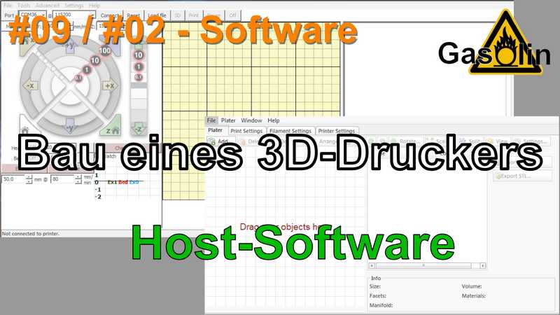 #09 Bau eines 3D-Druckers - #02 Die Host-Software (Software)  [German/Deutsch]